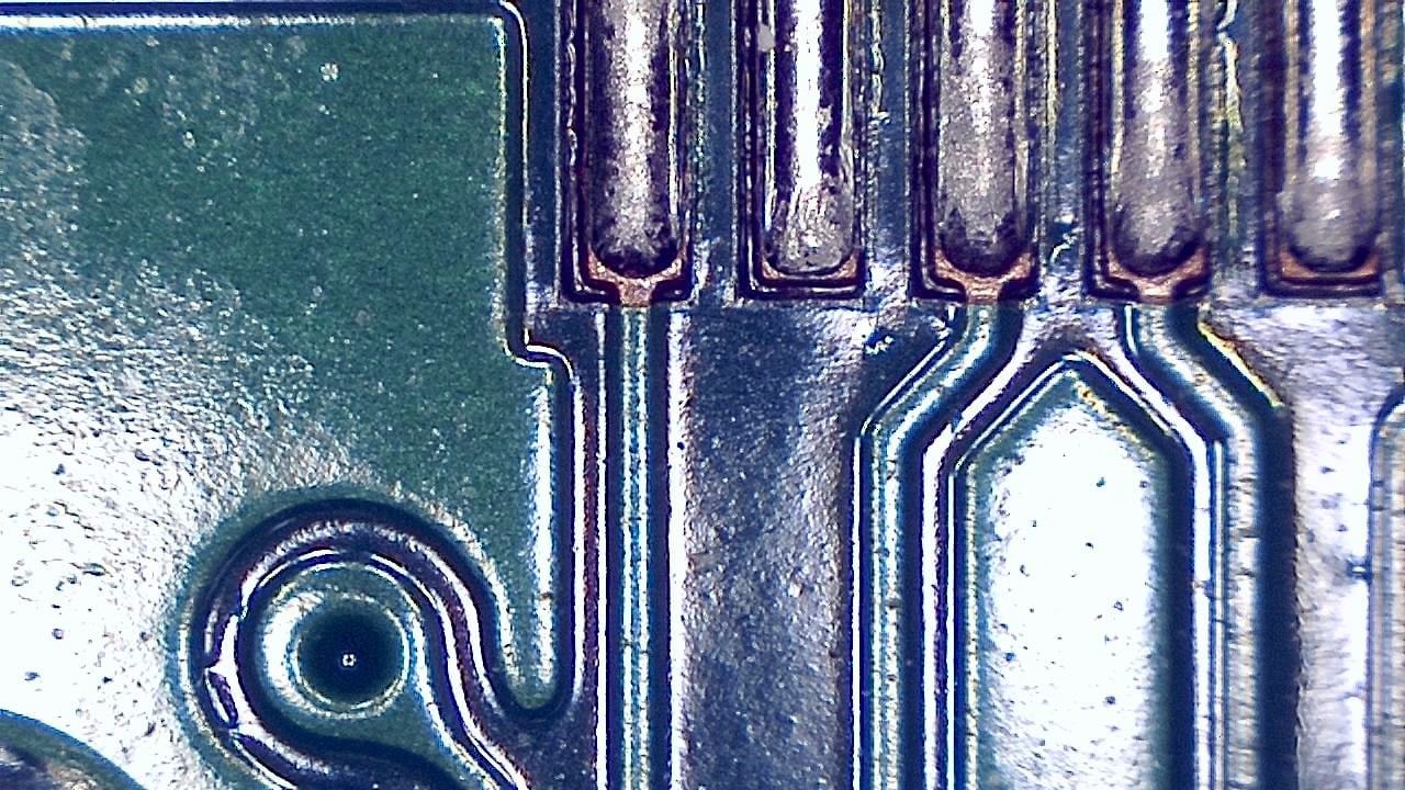 Inspektion von Leiterplatten und Elektronik Mikroskopisches Beispielbild 12
