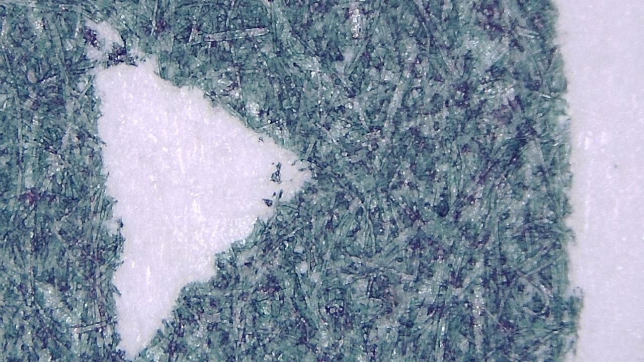 Druckinspektion und Oberflächenqualitätskontrolle Mikroskopisches Beispielbild 9
